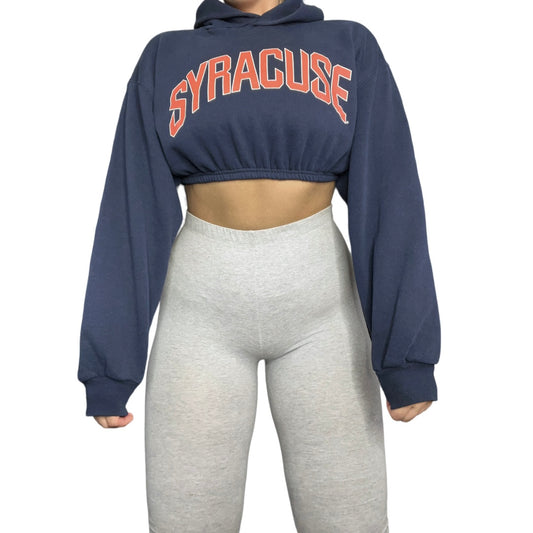 Syracuse University Reworked Cropped Hoodie