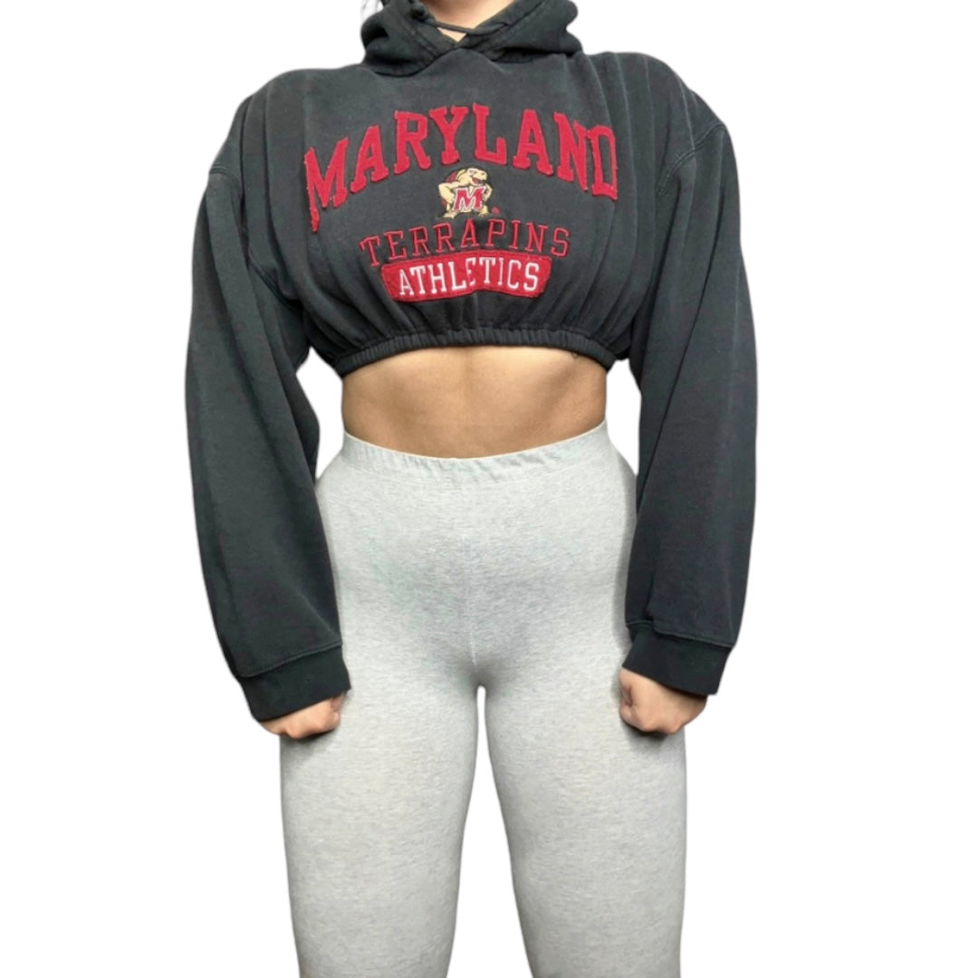 University of Maryland Reworked Crop Hoodie