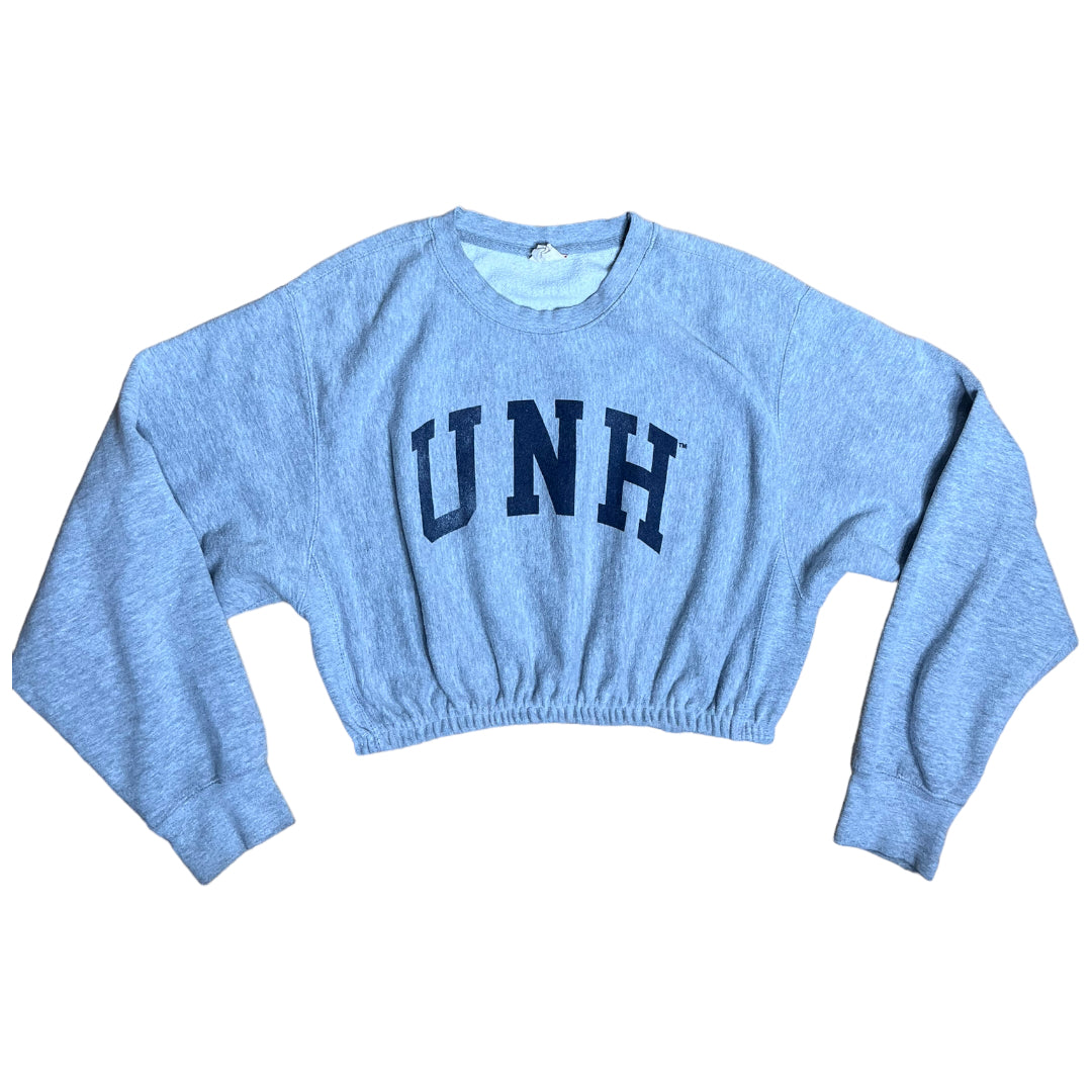 UNH Reworked Cropped Crewneck