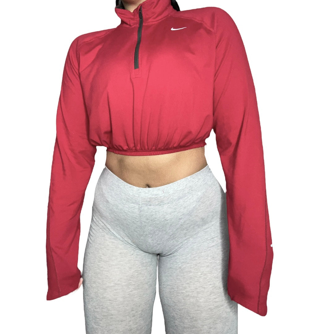 Nike Reworked 1/4 Crop Zip Up