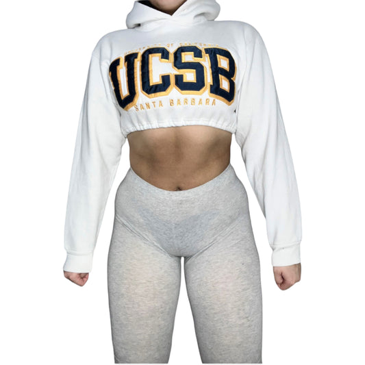 UCSB Reworked Crop Hoodie