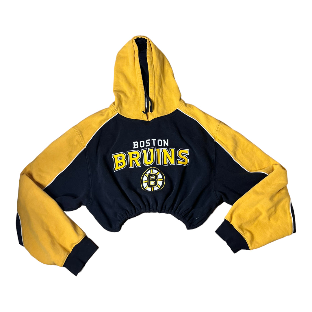 Boston Bruins Reworked Crop Hoodie