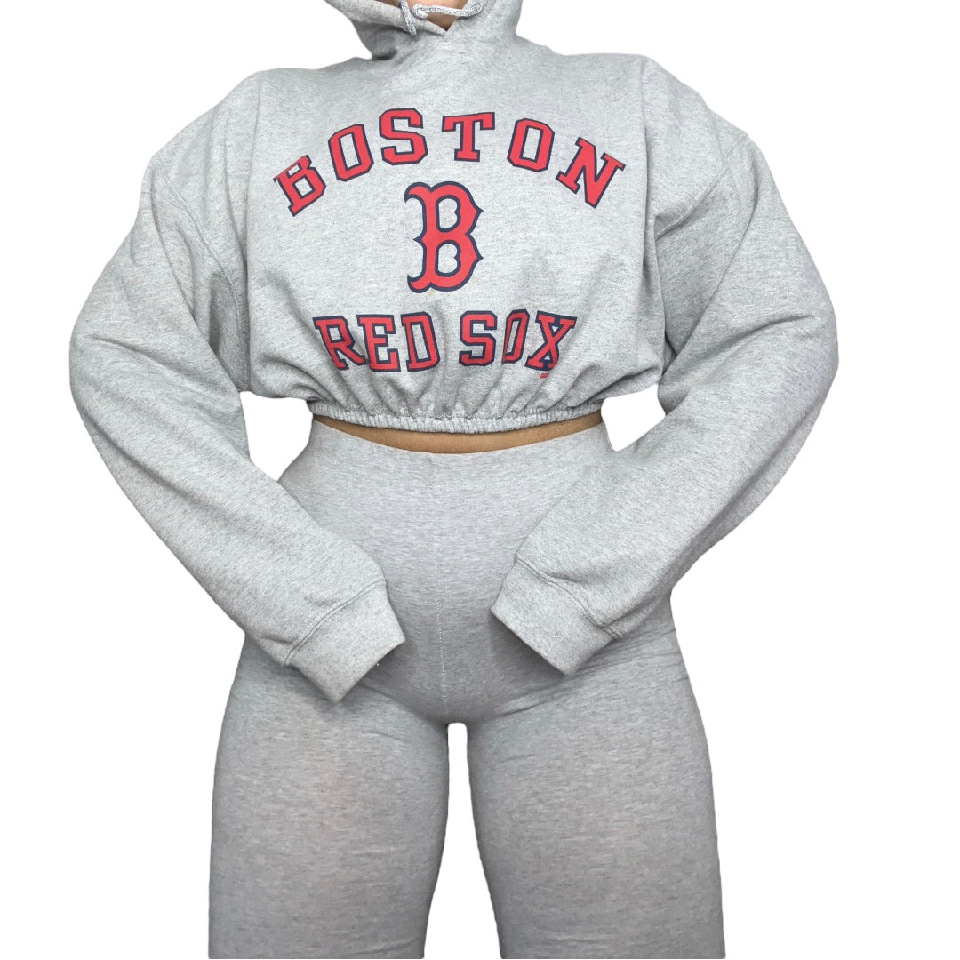 Boston Red Sox Reworked Crop Hoodie