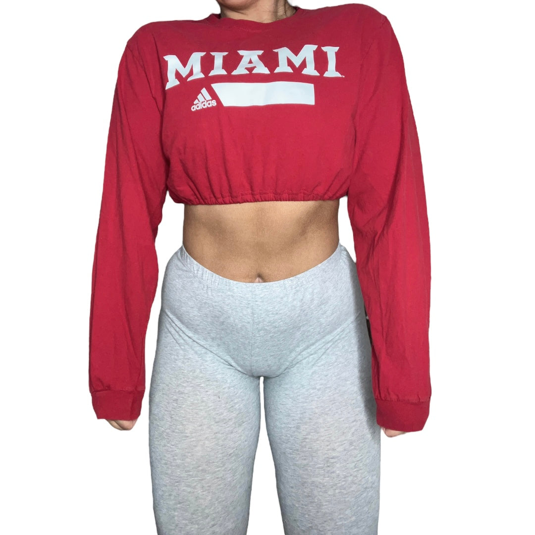 Miami Heat Reworked Crop Top - Longsleeve