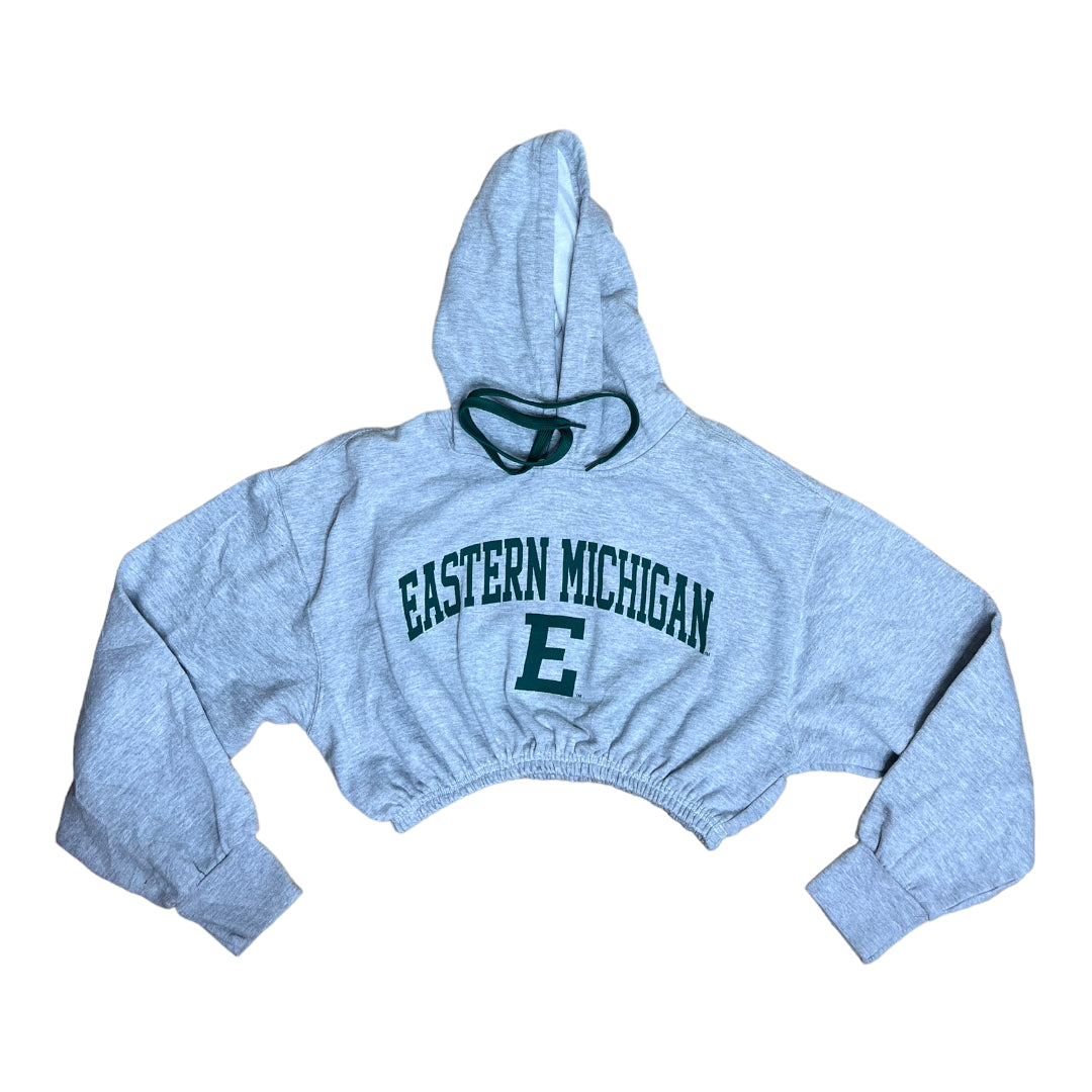 Eastern Michigan University Reworked Crop Hoodie