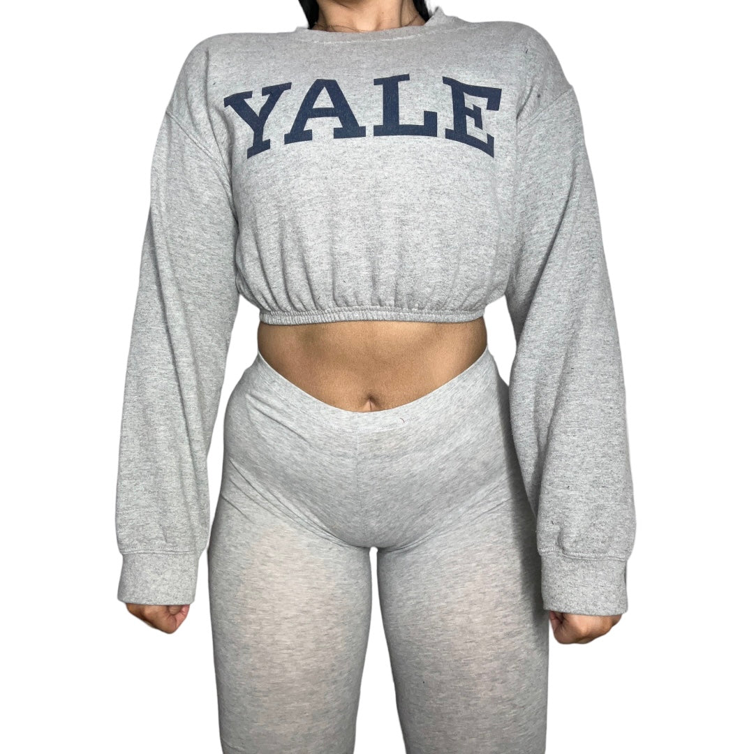 Yale Reworked Crop Crewneck