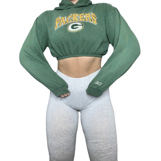 Green Bay Packers Reworked Crop Hoodie