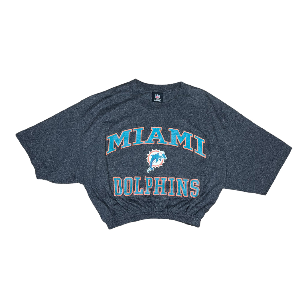 Miami Dolphins Reworked Crop Top