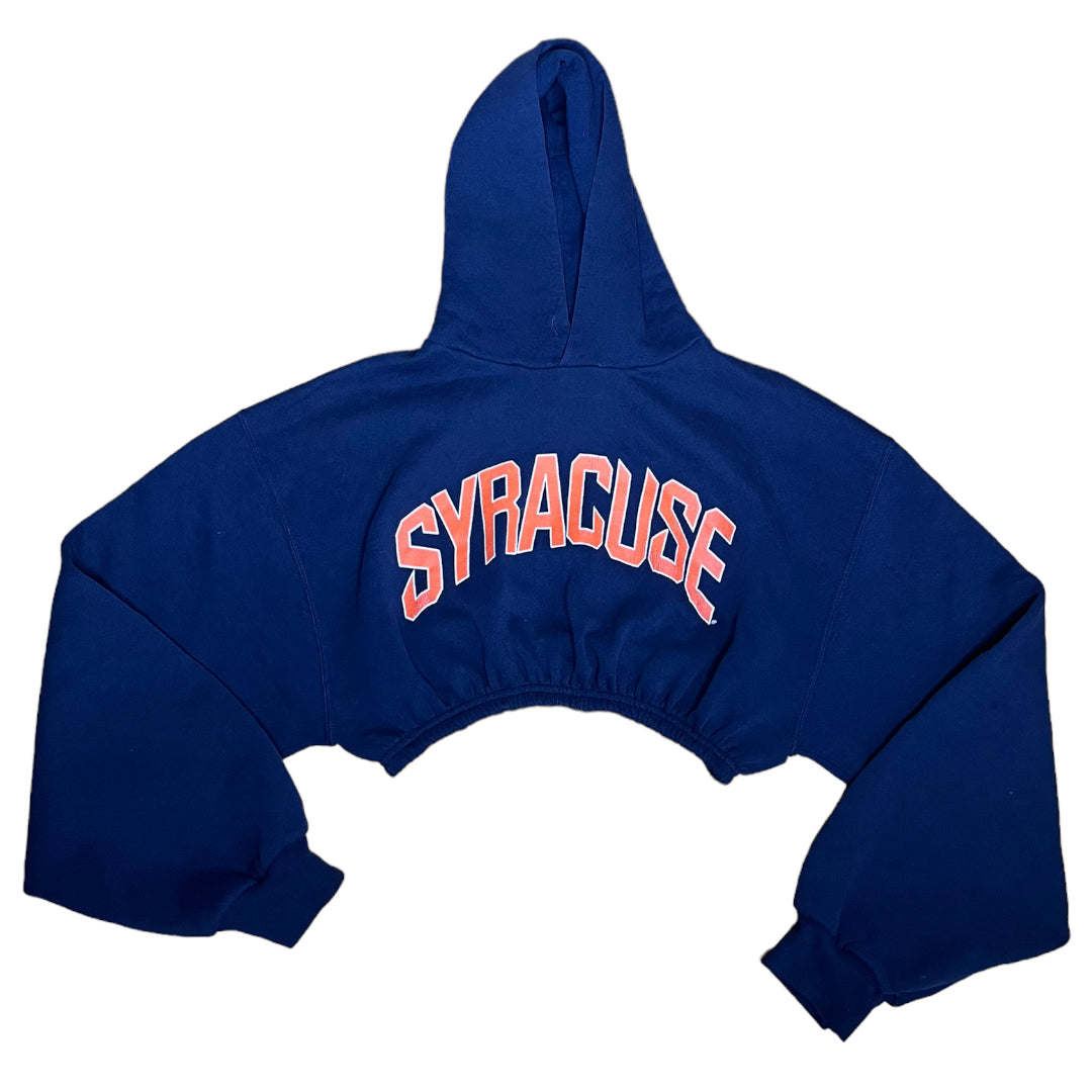 Syracuse University Reworked Cropped Hoodie