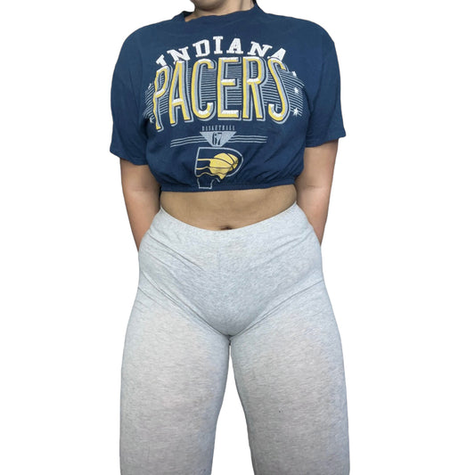 Indiana Pacers Reworked Crop Top