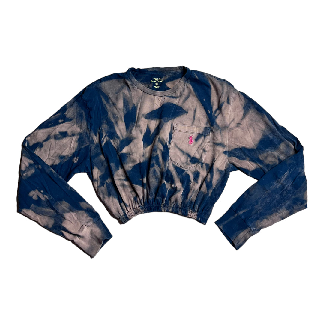 Ralph Lauren Polo Bleach Tiedye Crop Top