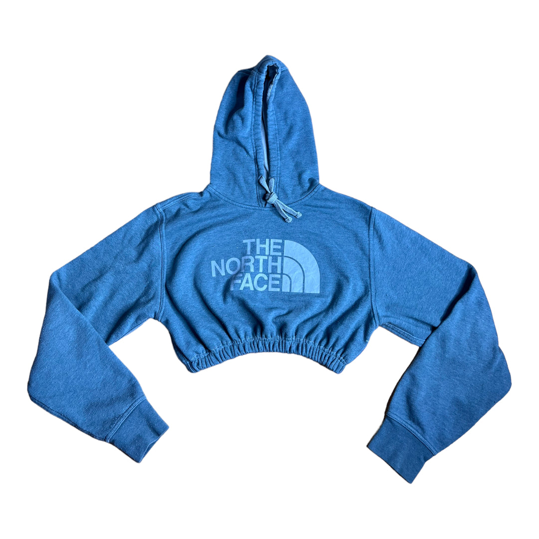 The North Face Reworked Custom Crop Hoodie Sweatshirt