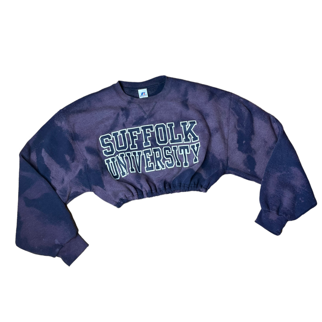 Suffolk University Reworked Crop Crewneck