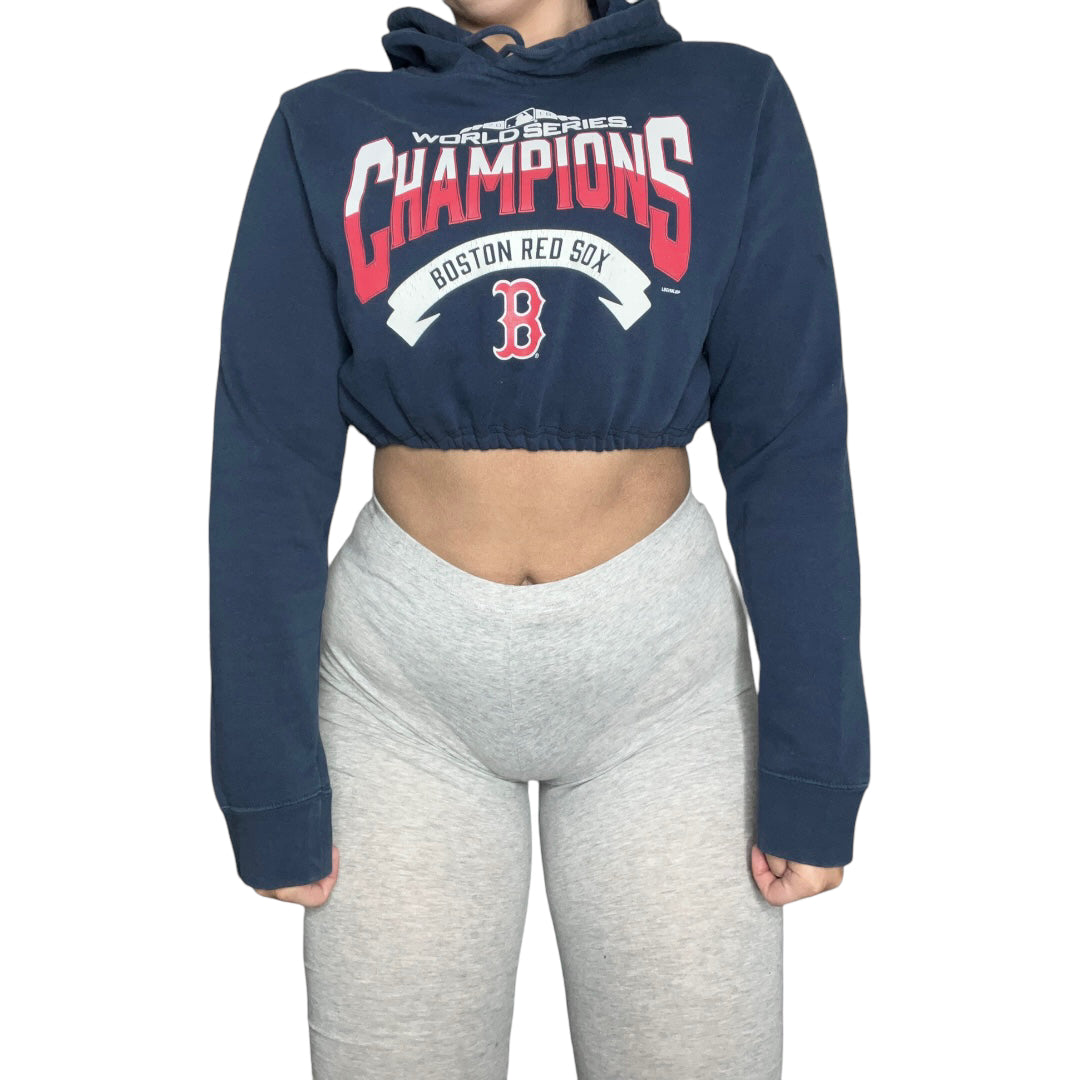 Boston Red Sox Reworked Crop Hoodie