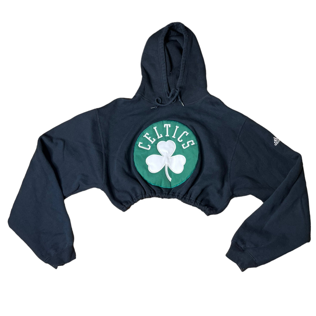 Boston Celtics Reworked Crop Hoodie