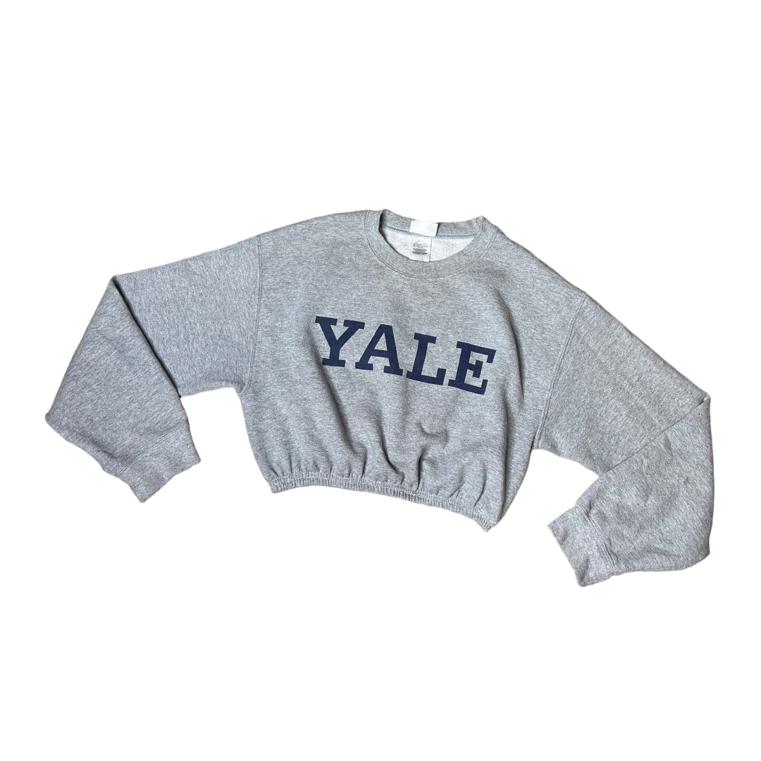 Yale Reworked Crop Crewneck