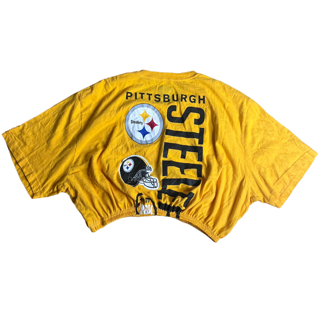 Pittsburg Steelers Reworked Custom Crop Top