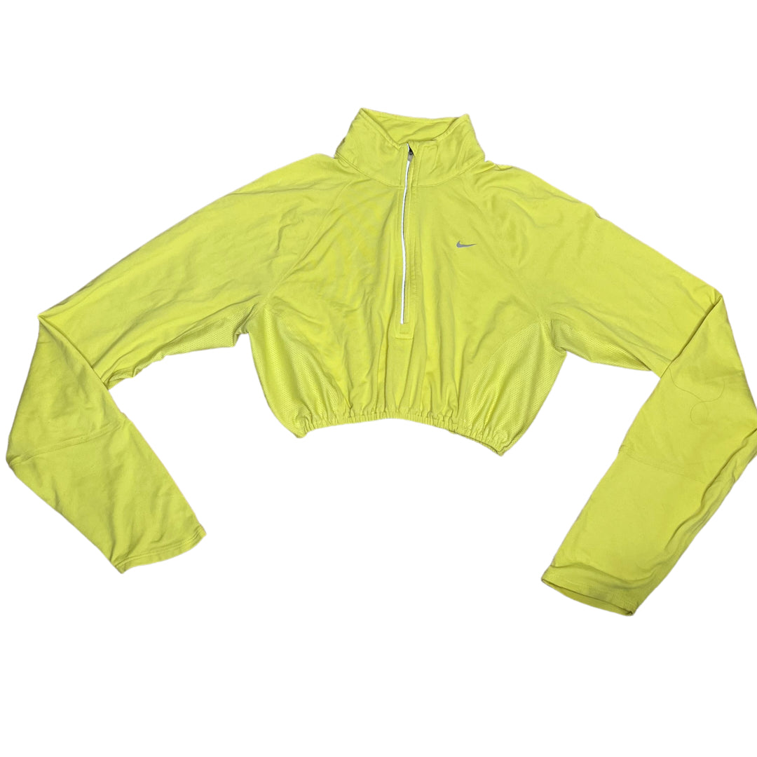 Nike Reworked 1/4 Yellow Crop Zip zip