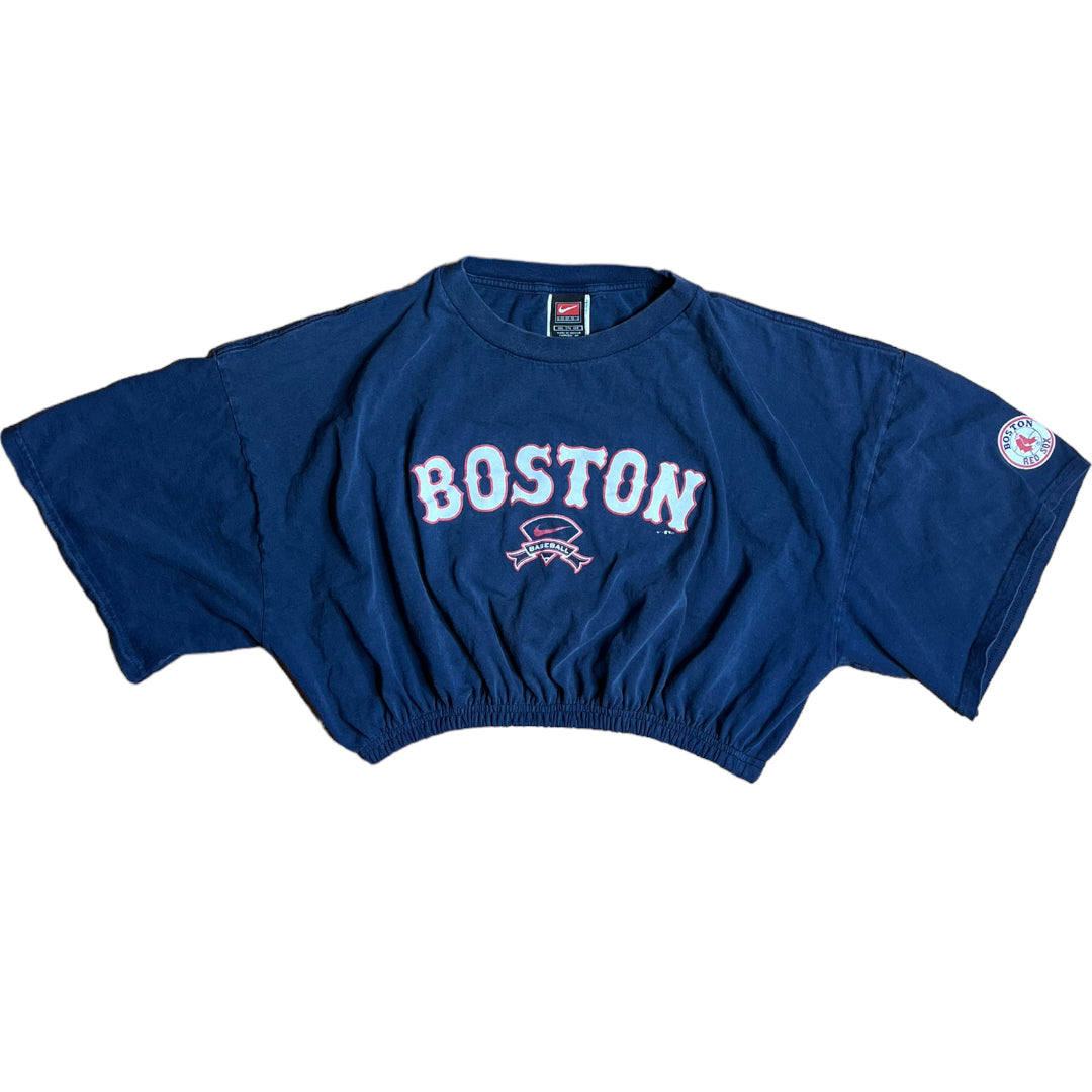 Vintage Nike Reworked Boston Red Sox Crop Top