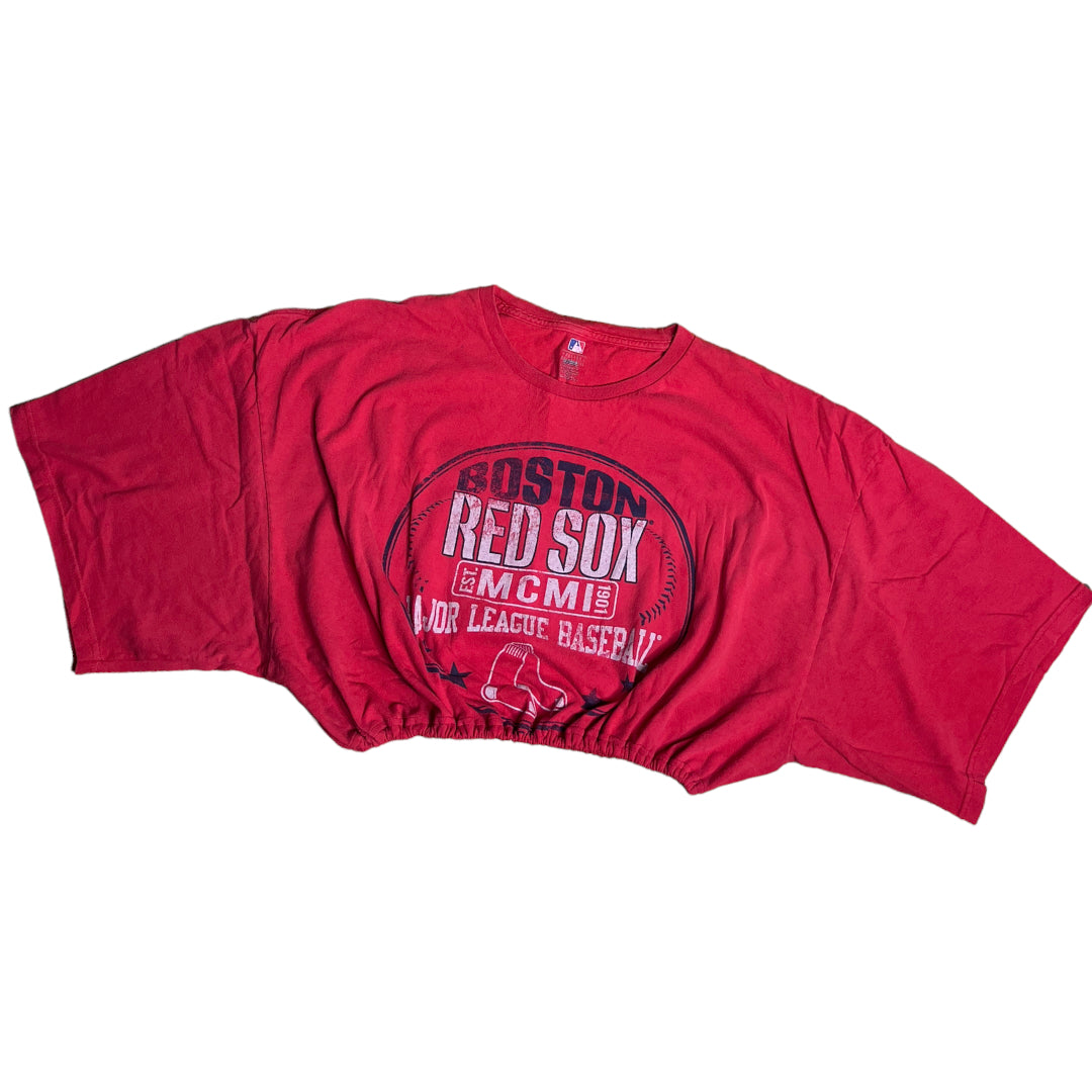 Boston Red Sox Reworked Crop Top