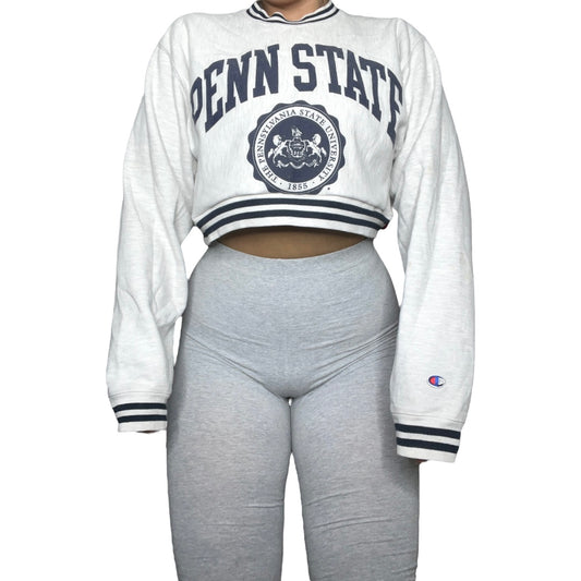 Penn State Reworked Crop Crewneck Sweatshirt