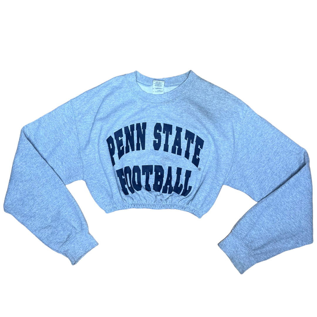 Penn State University Football Reworked Crop Crewneck