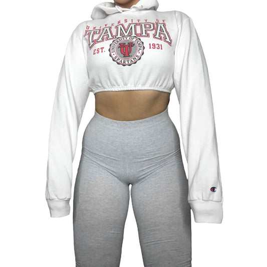 University of Tampa Reworked Cropped Hoodie