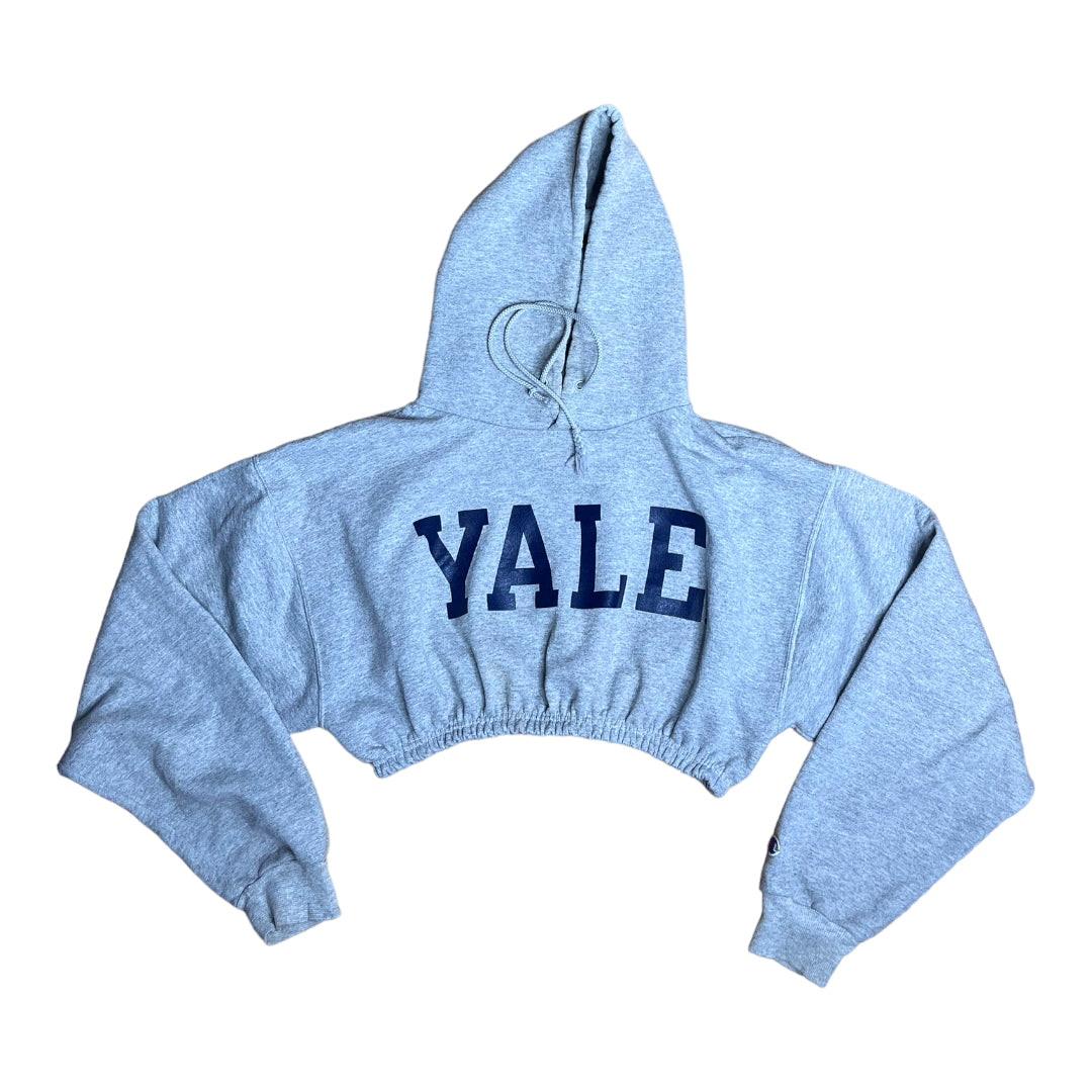 Yale University Reworked Crop Hoodie