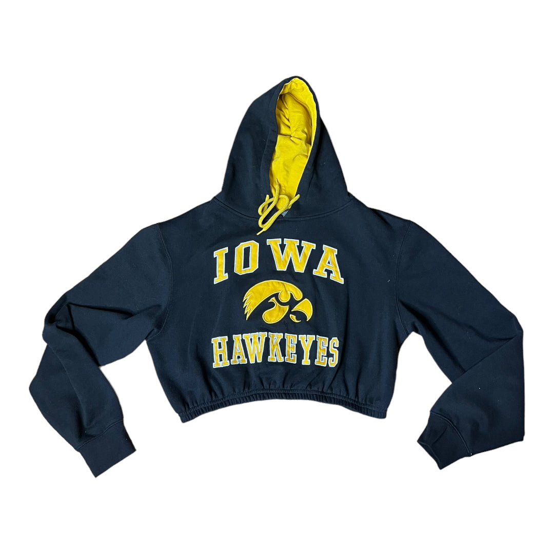 University of Iowa Reworked Crop Hoodie