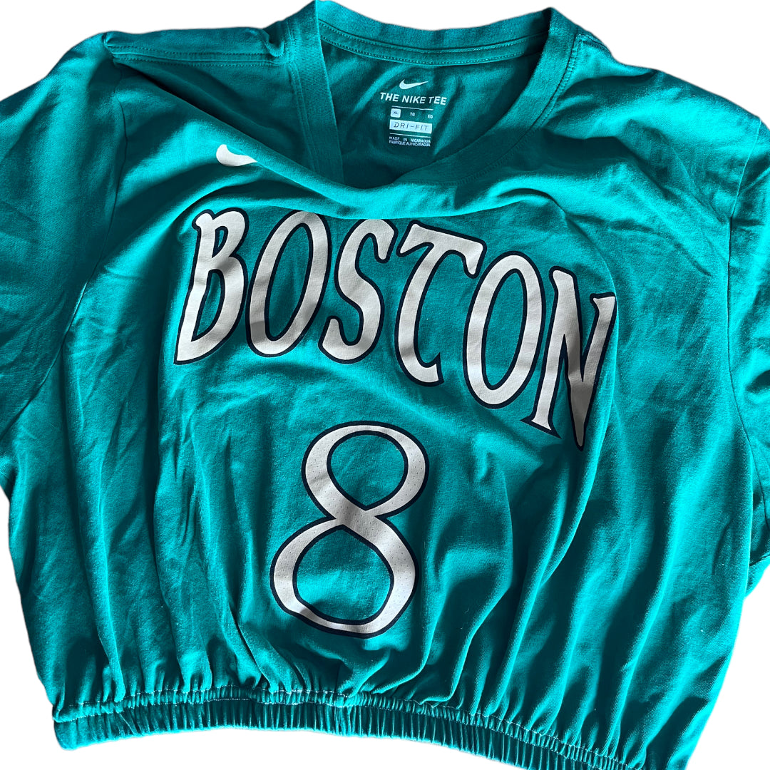 Boston Celtics Reworked Custom Crop Top