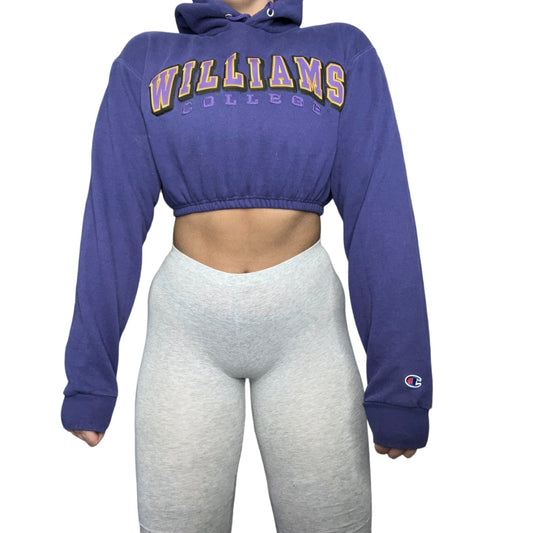 Williams College Reworked Custom Crop Hoodie