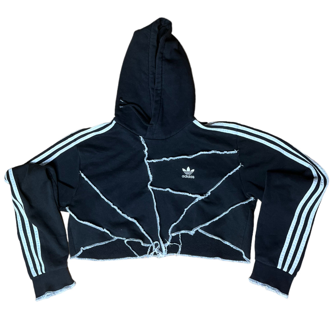 Adidas Redone Contrast Stitch Crop Hoodie