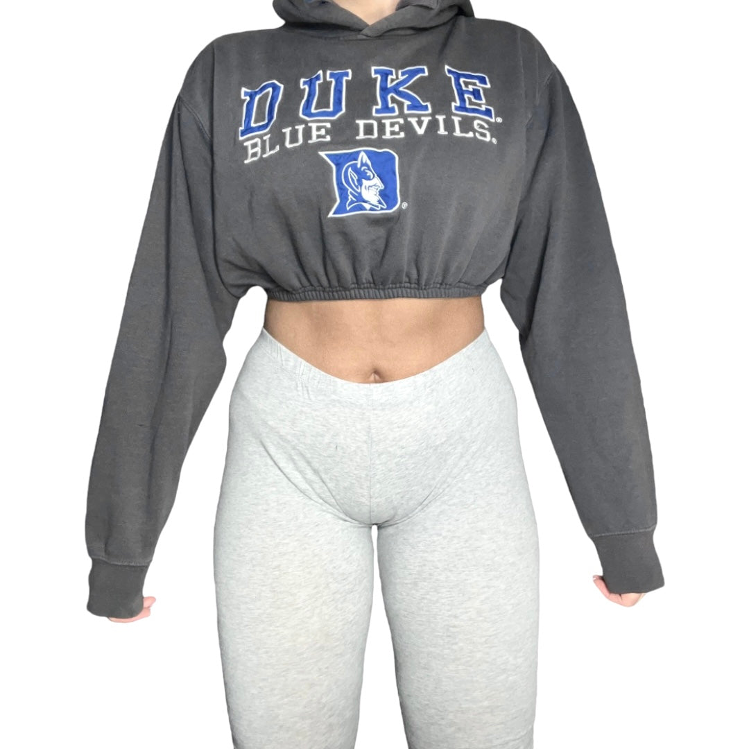 Duke Crop Hoodie Sweatshirt