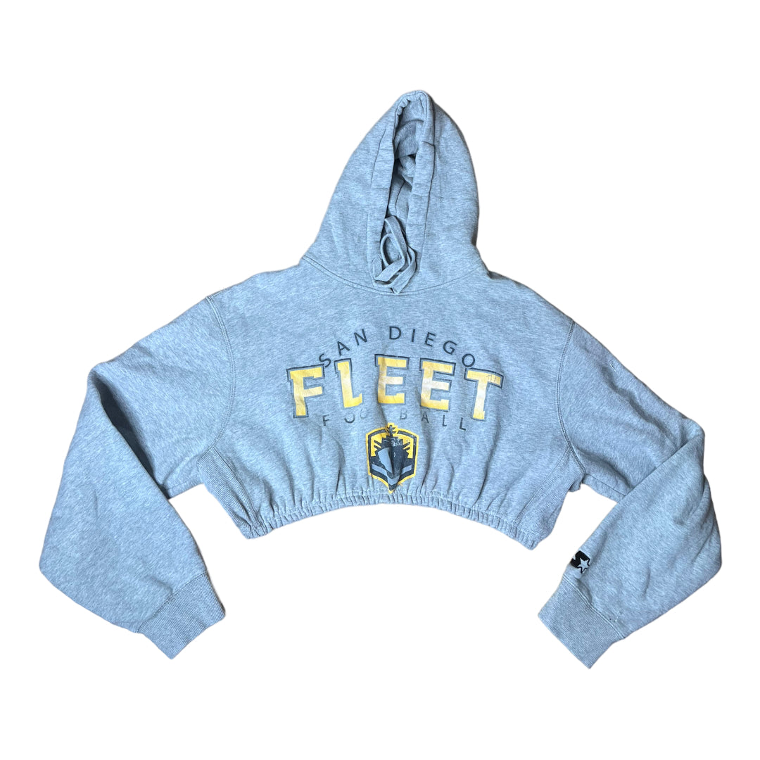 San Diego Fleet Football Reworked Crop Hoodie