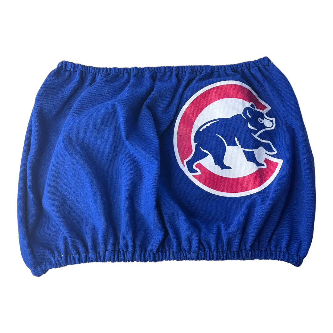 Chicago Cubs Reworked Crop Tube Top