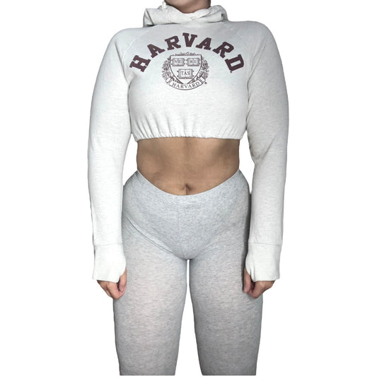 Harvard University Reworked Crop Hoodie