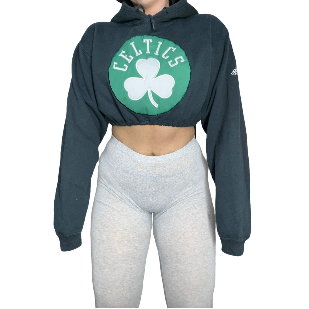 Boston Celtics Reworked Crop Hoodie