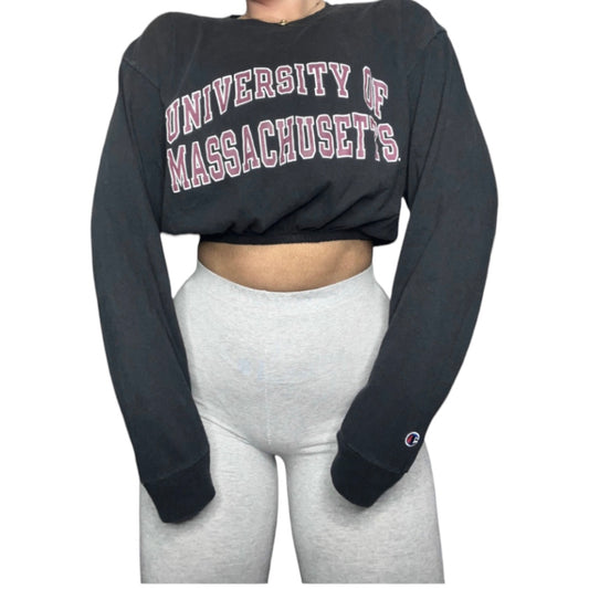 Umass Amherst Reworked Crop Top