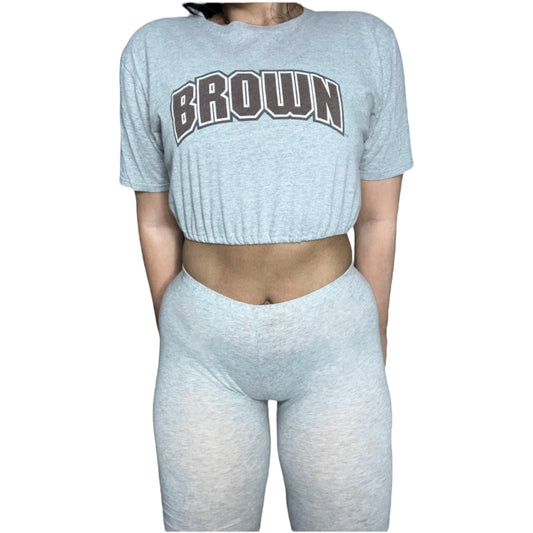 Brown University Reworked Crop Top