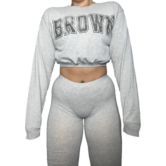 Brown University Reworked Crop Top