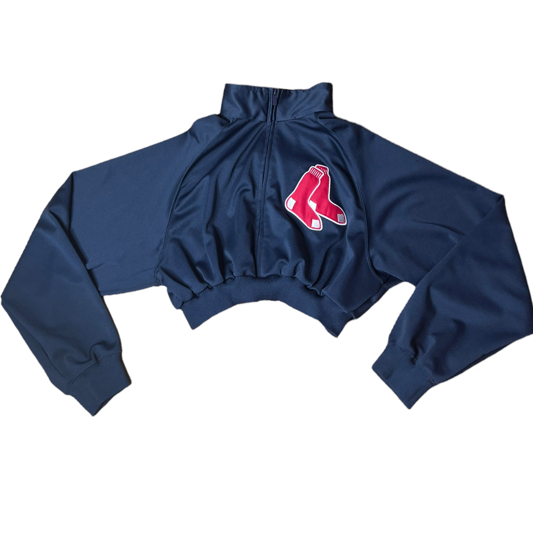 Boston Red Sox Reworked Crop Zip Up