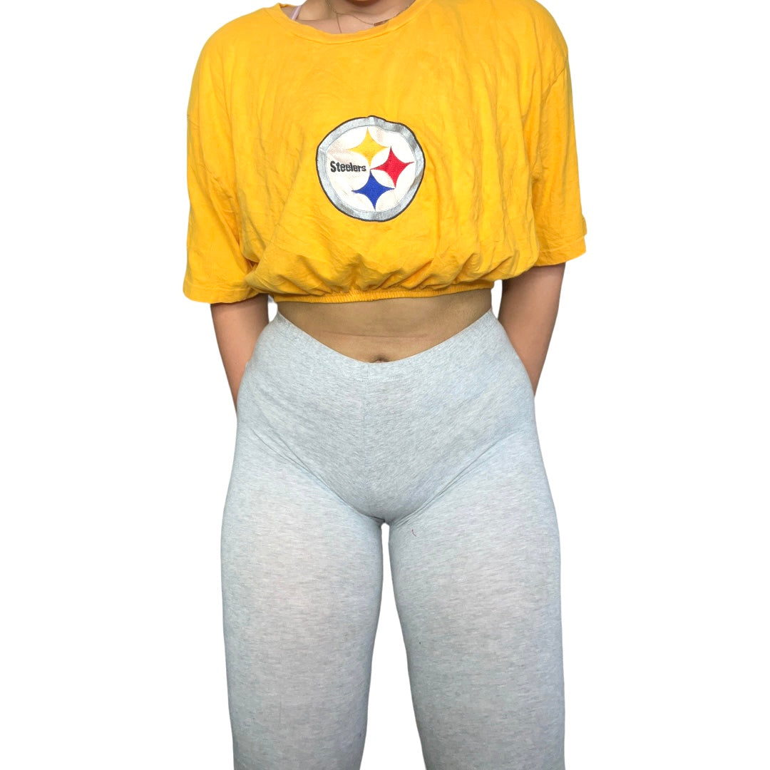 Pittsburg Steelers Reworked Custom Crop Top