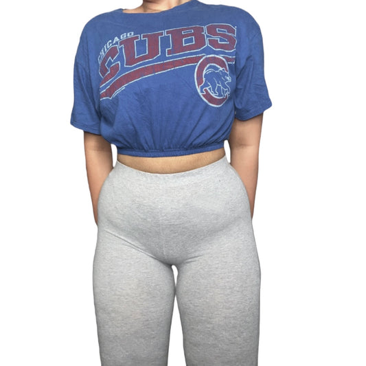 Chicago Cubs Reworked Crop Top