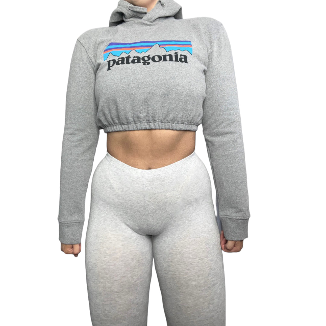 Patagonia Reworked Custom Crop Hoodie Sweatshirt