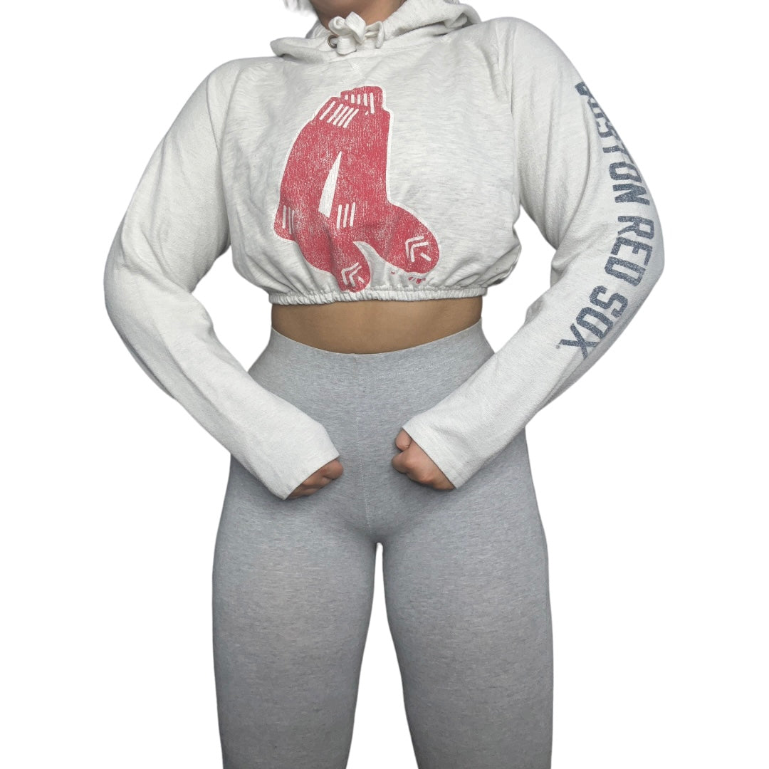 Boston Red Sox Reworked Cropped Hoodie