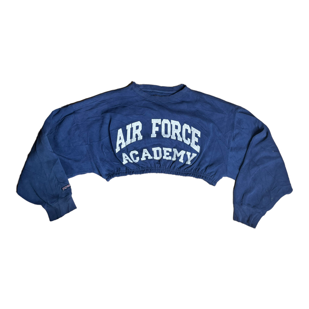 Air Force Academy Reworked Crop Crewneck Sweatshirt