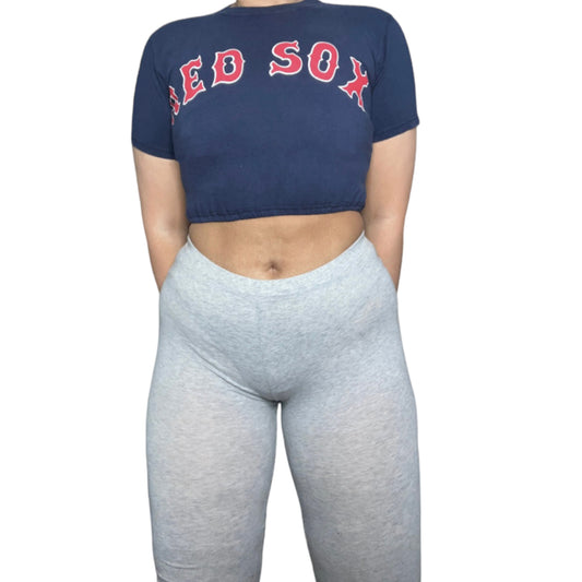 Boston Red Sox Reworked Crop Top