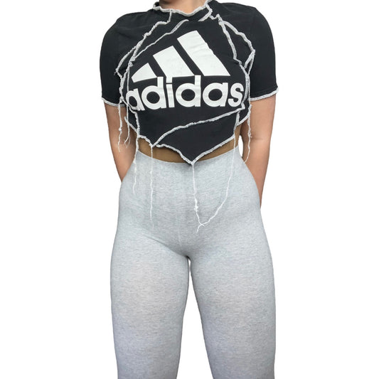 Adidas Contrast stitch Reworked Crop Top