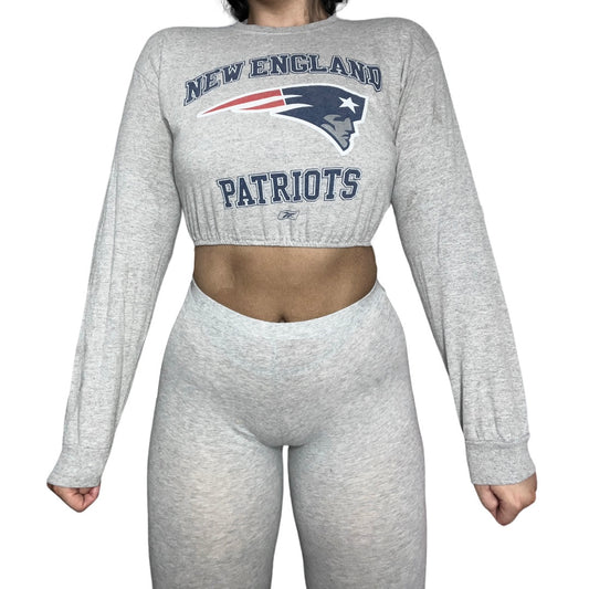 New England Patriots Reworked Crop Top