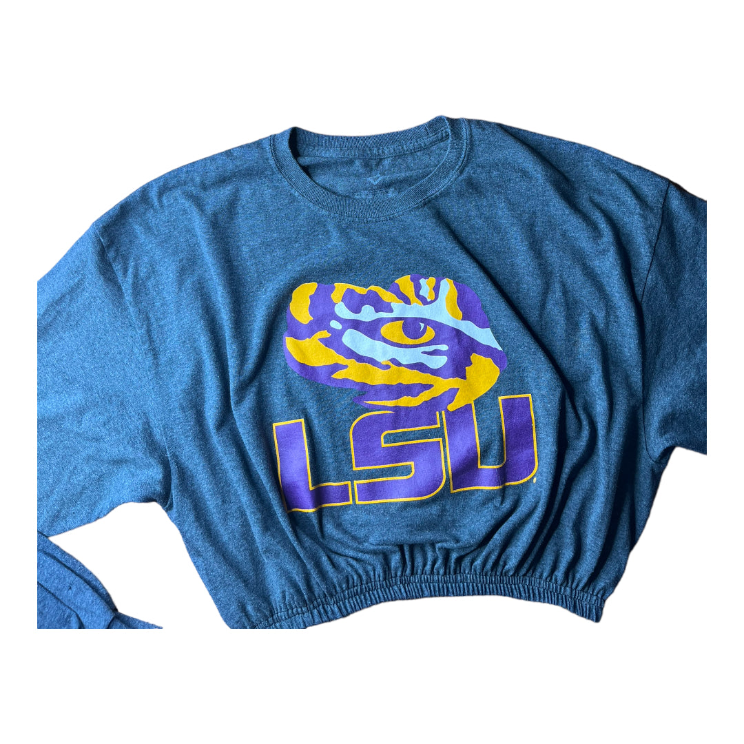 LSU Reworked Longsleeve Crop Top